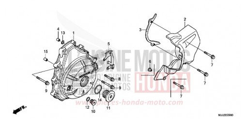 COUVERCLE DE GENERATEUR C.A. NC750SDE de 2014